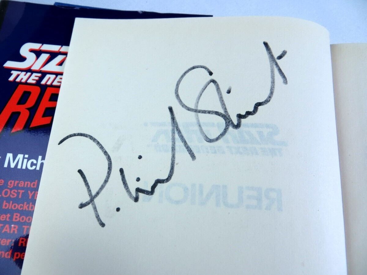Patrick Stewart Autographed Signed Star Trek Next Generation Book 