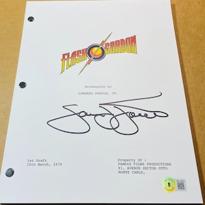 Sam Jones Autographed Signed Flash Gordon Script Beckett COA