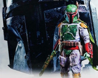 Jeremy Bulloch Boba Fett Autographed Signed 16x20 Star Wars Photo JSA COA