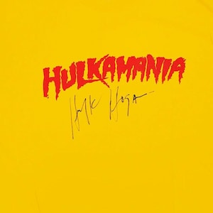 Hulk Hogan Autographed Signed Hulkamania T-Shirt JSA COA