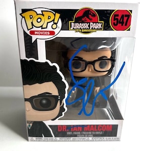 Jeff Goldblum Autographed Signed Jurassic Park Funko Pop Figure BECKETT COA