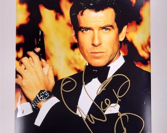 ピアース・ブロスナンのサイン入り8x10ジェームズ・ボンド写真 - Etsy 日本