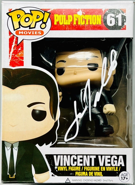 John Travolta Autographed Signed Pulp Fiction Vincent Vega Funko Pop Figure  BECKETT - Etsy