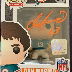 Dan Marino Autographed Signed Miami Dolphins Funko Pop Figure Beckett COA