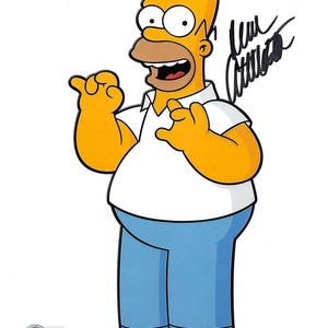 Dan Castellaneta Autographed Signed 8x10 The Simpsons Photo Beckett COA