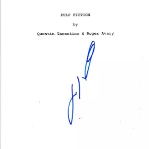 John Travolta Autographed Signed Pulp Fiction Movie Script PSA COA