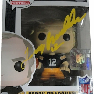 Terry Bradshaw Signed Autographed Pittsburgh Steelers Funko Pop Figure JSA COA
