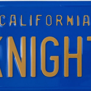 Knight Signature Knight Rider Knight Rider License Plate - Etsy