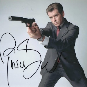 Pierce Brosnan Signed Autographed James Bond 11x14 Photo JSA COA