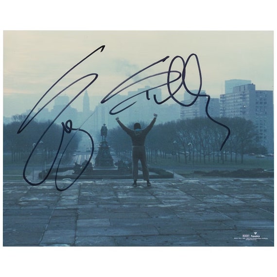 シルベスタースタローン直筆サイン入りフォト シルベスタースタローン