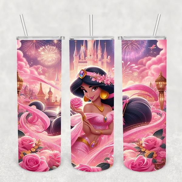 Princess Jasmine- Sublimation wrap- Digital File