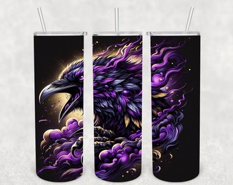 Raven Purple & Gold- Sublimation wrap- Digital File
