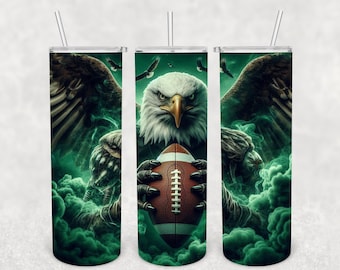 Midnight Green Eagle - Sublimation wrap- Digital File