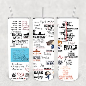 Grey&#39;s Quotes - Sublimation Wrap - DIGITAL FILE