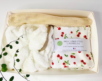 Beauty Gift Box: 7 make-up remover wipes + shower flower + washing net