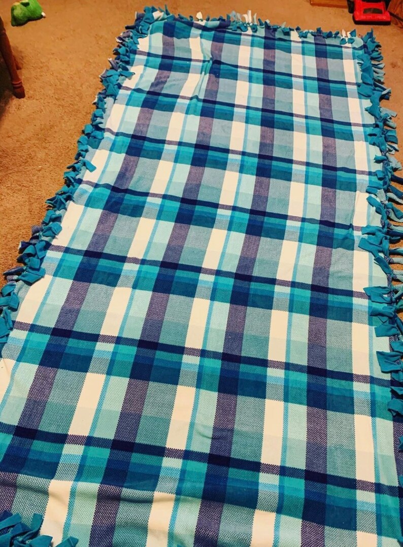 Fleece Tie Blankets Etsy