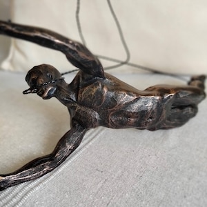 Modern Icarus Bronze-Effect Sculpture - Contemporary Greek Mythology Art Piece-free delivery