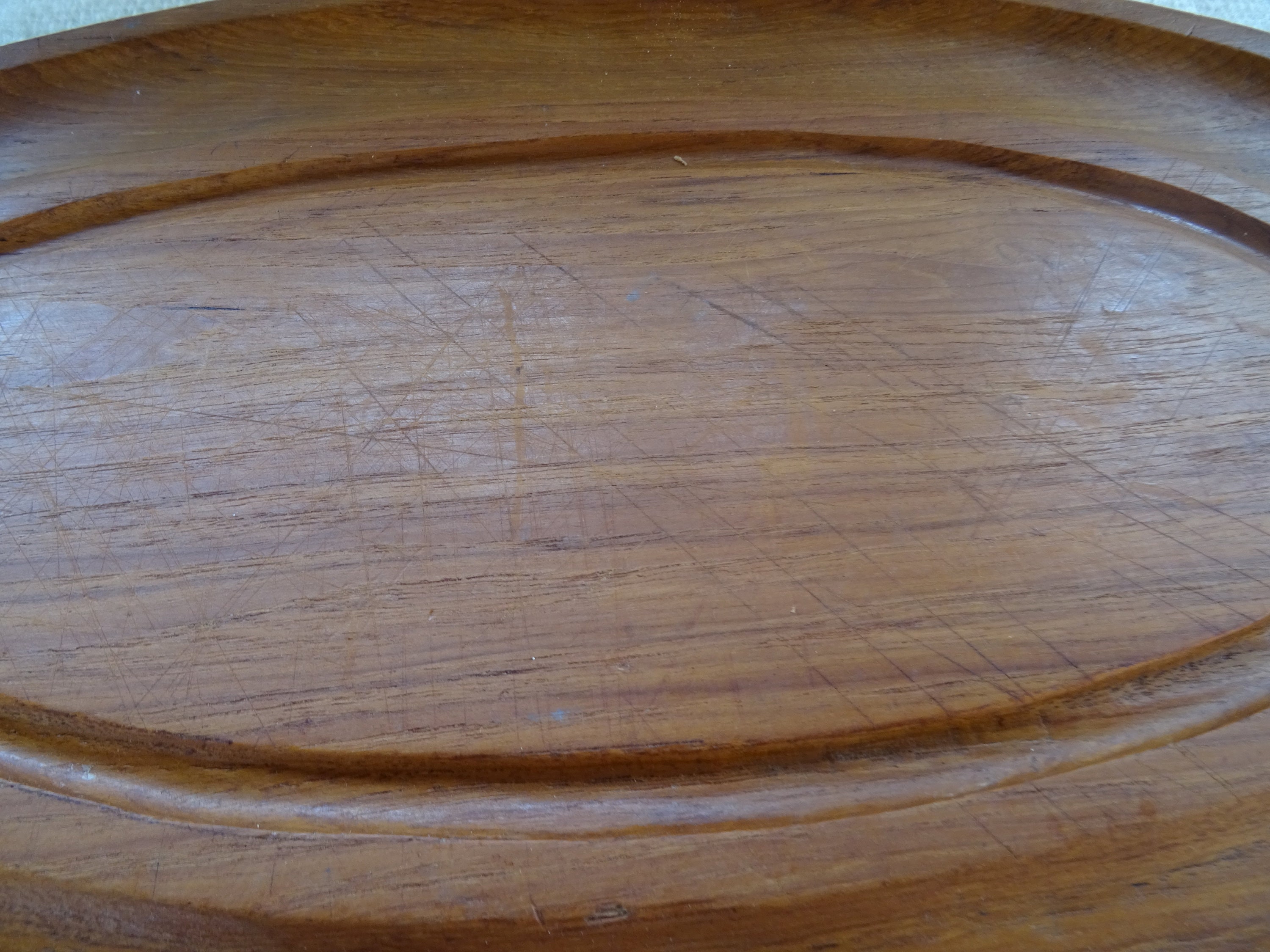 OVAL WOODEN BOWL 19 2/3 Vintage Long Serving Tray Etsy UK