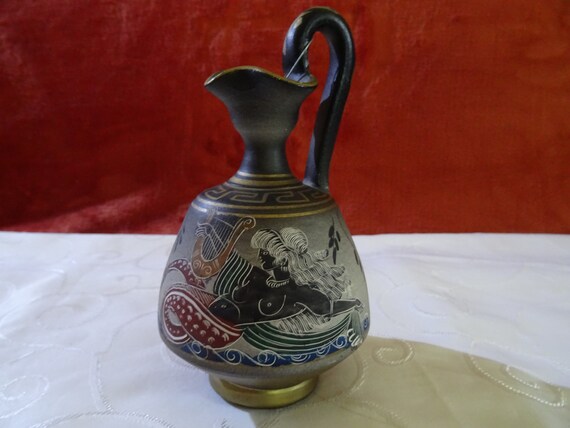 Ancient Greek Design Vase Greek God Mythology Classical Etsy
