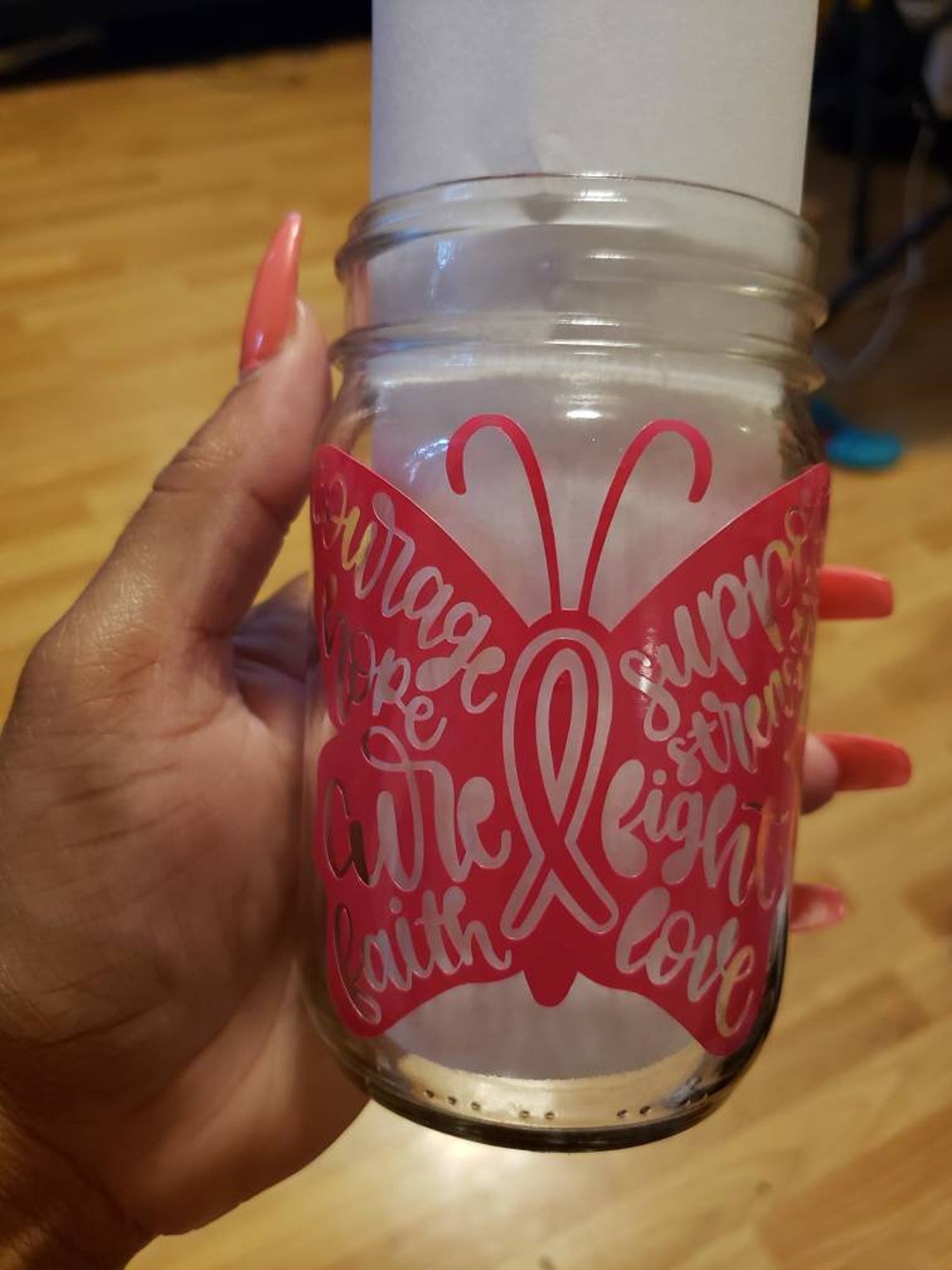 Breast Cancer Awareness Candles Etsy