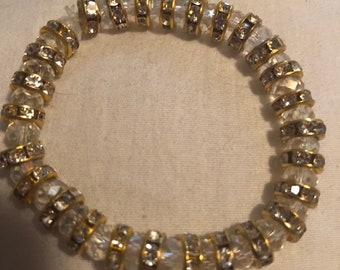 Handmade beaded stretch bracelet