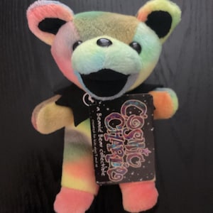 GRATEFUL DEAD &#39;Cosmic Charlie&#39; Liquid Blue Beanie Bear NEW w/tags