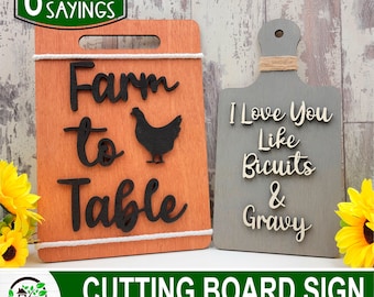 Farmhouse Cutting Board Wall Art-Laser Ready File
