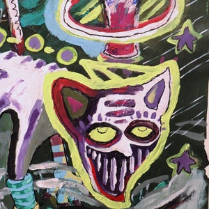 Acrylic Painting: &quot;Halo&quot; - Original Art on Paper