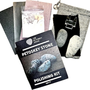 Petoskey Stone Polishing Kit -Includes 2 Stones