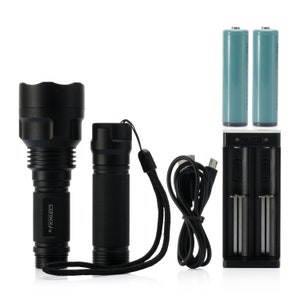 Convoy C8 365nm UV LED Flashlight with Patented Glass Filter - #1 for Yooperlite Hunting!