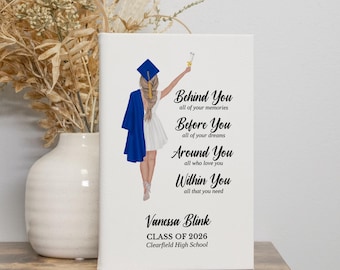 Graduation Gifts for Her | Graduation Notebook | Graduation Gift for Daughter or Best Friend | Custom High School Graduation Gift for Girls