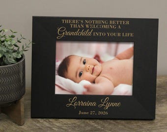 New Grandparents Picture Frame | New Grandma Picture Frame | New Grandpa Picture Frame | First Grandchild Picture Frame | Grandma Gift Baby
