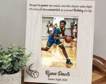 Senior Night Poem Picture Frame | High School Sport Sendoff | Custom High School Graduation Gift