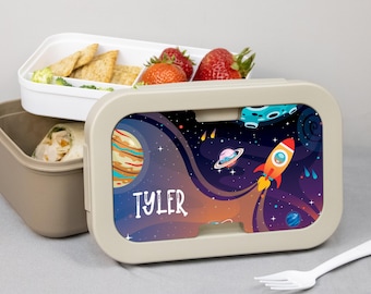 Personalized Astronaut Lunch Box: Outer Space Rocket  display picture 3