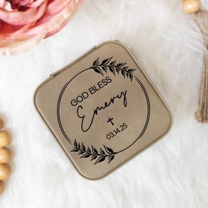 Personalized Baptism Gift for Girls | Jewelry Box Gift for Baptism | Personalized Baptism Gifts | Custom Jewelry Box for Religious Baptism