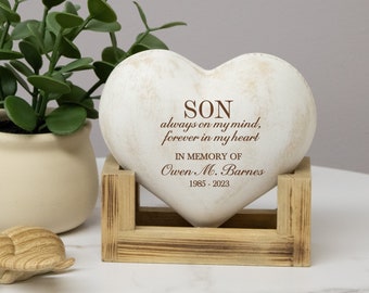 Son Memorial Plaque | Personalized Son Sympathy Gift | Son Memorial Sign | Son Bereavement Gift | Loss of Son Memorial Gift | In Memory Son