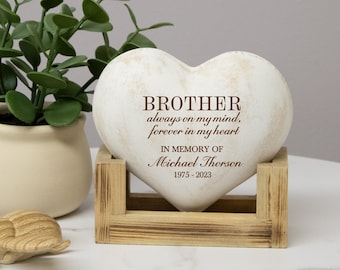 Brother Memorial Plaque | Personalized Brother Sympathy Gift | Brother Memorial Sign | Brother Bereavement Gift | Brother Loss Memorial Gift