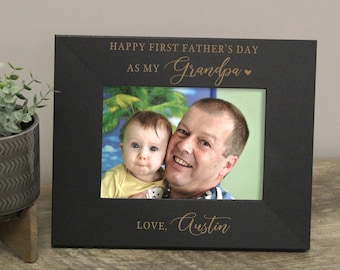 First Father's Day Picture Frame for Grandpa | Personalized Grandpa Father's Day Gift | New Grandpa Picture Frame | Grandpa Fathers Day Gift