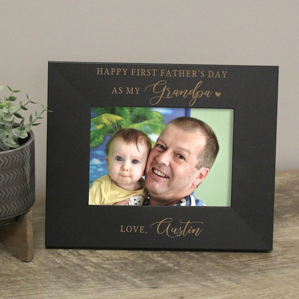 First Father's Day Picture Frame for Grandpa | Personalized Grandpa Father's Day Gift | New Grandpa Picture Frame | Grandpa Fathers Day Gift
