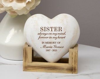 Sister Memorial Plaque | Personalized Sister Sympathy Gift | Sister Memorial Sign | Sister Bereavement Gift | Sister Loss Memorial Gift