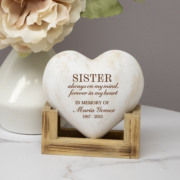 Sister Memorial Plaque | Personalized Sister Sympathy Gift | Sister Memorial Sign | Sister Bereavement Gift | Sister Loss Memorial Gift