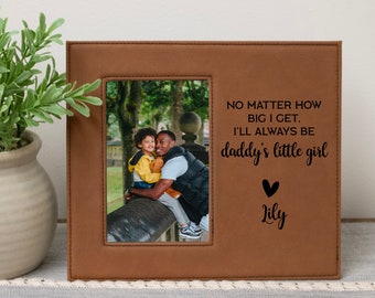 Daddy's Little Girl Picture Frame | Personalized Daddy Daughter Picture Frame | Father's Day Gift from Daughter | Custom Daddy's Girl Frame