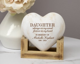 Daughter Memorial Plaque | Personalized Daughter Sympathy Gift | Daughter Memorial Sign | Daughter Bereavement Gift | Loss of Daughter Gifts