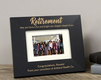 Retirement Picture Frame | Personalized Retirement Gift from Coworkers | Retirement Gift for Boss | Custom Retirement Gift for Men or Women