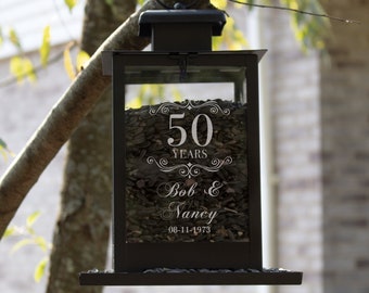 Anniversary Bird Feeder | Anniversary Gift for Parents | 50th Anniversary Gift | Custom Anniversary Gift for Garden | 25th Anniversary Gifts