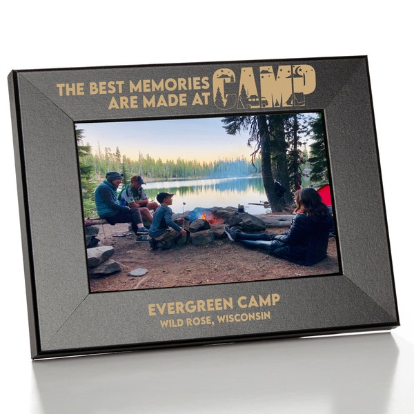 Camping Picture Frame | Best Memories Are Made at Camp | Personalized Camp Picture Frame | Camp Decor | Camping Gifts | Camper Picture Frame