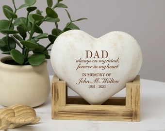 Dad Memorial Plaque | Personalized Dad Sympathy Gift | Dad Memorial Sign | Dad Bereavement Gift | Dad Loss Memorial Gift | In Memory of Dad