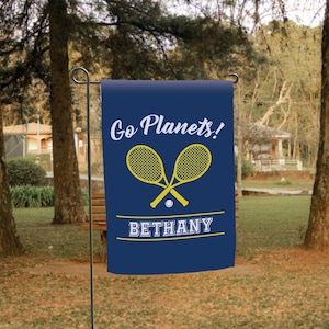 Tennis Player Garden Flag | Personalized Tennis Player Sign | High School Tennis Sign | Senior Tennis Player Gift | Tennis Banquet Gift
