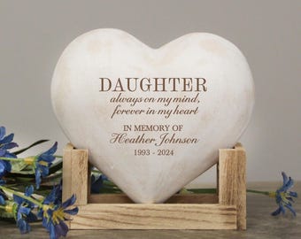 Daughter Memorial Plaque | Personalized Daughter Sympathy Gift | Daughter Memorial Sign | Daughter Bereavement Gift | Loss of Daughter Gifts