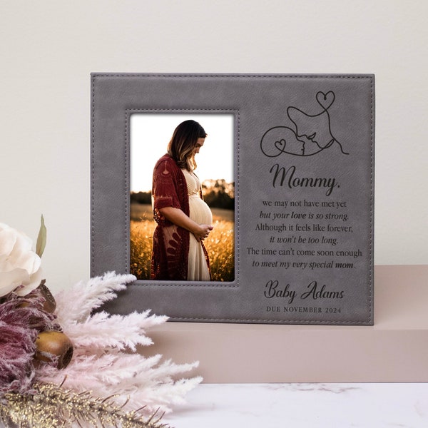 Expecting Mother's Day Picture Frame | Pregnant Mother's Day Gift Baby | Dear Mommy Mothers Day Gift | Personalized First Mother's Day 2024